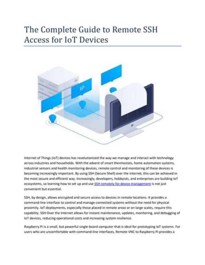 Finding the Best SSH Remote IoT Access: Your Guide to Secure Device Management